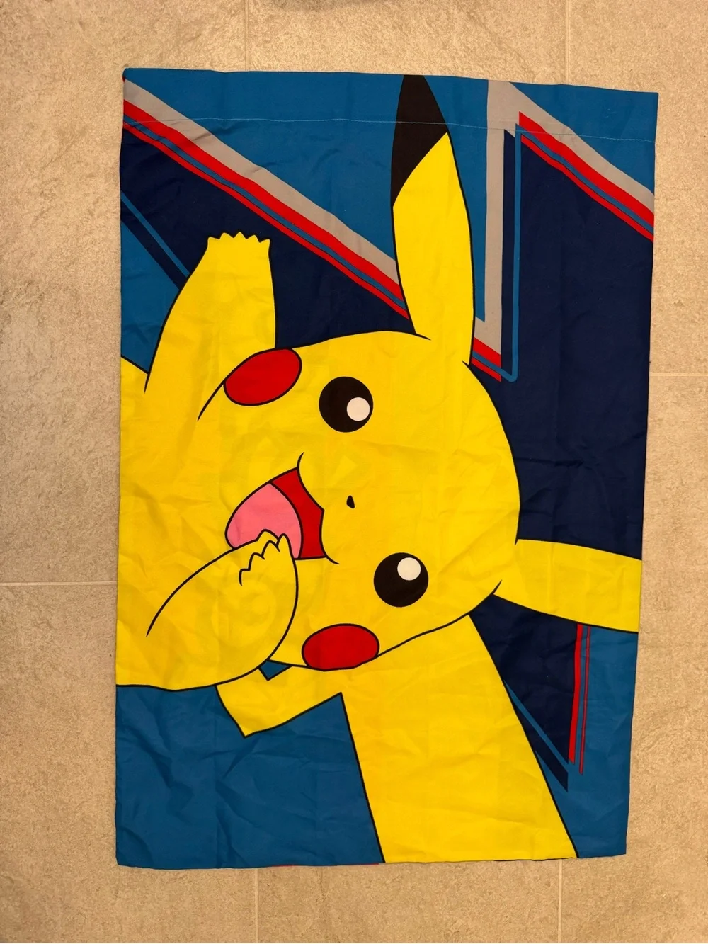 Pokemon Red Gray Navy Blue Pikachu Decorative Pillowcase standard